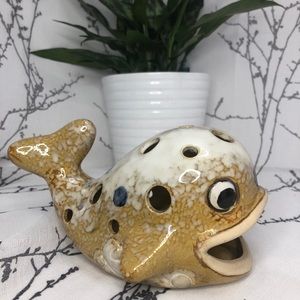 Ceramic Whale Dish Scrubby Holder